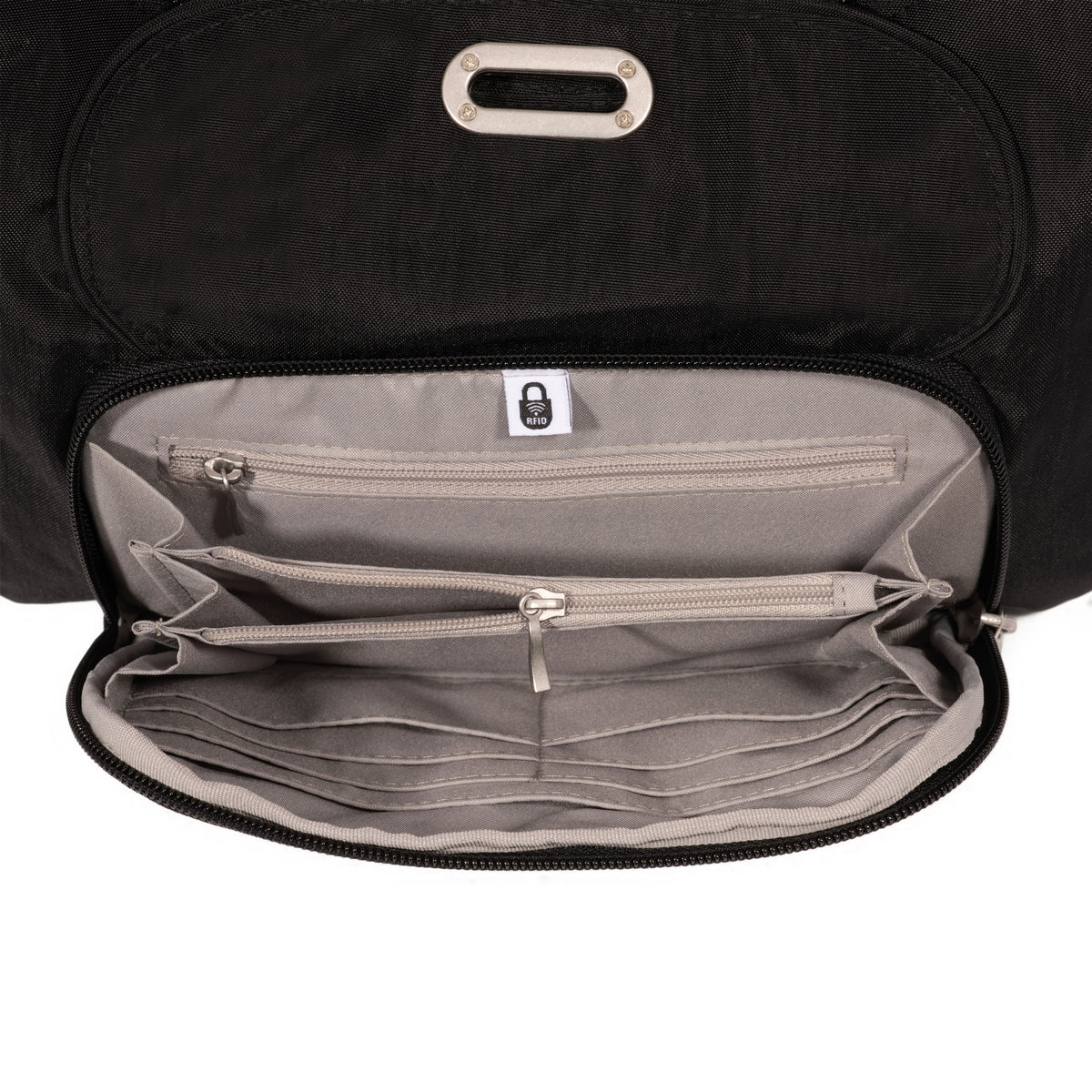 Coastal Flip Lock Half Moon Bag