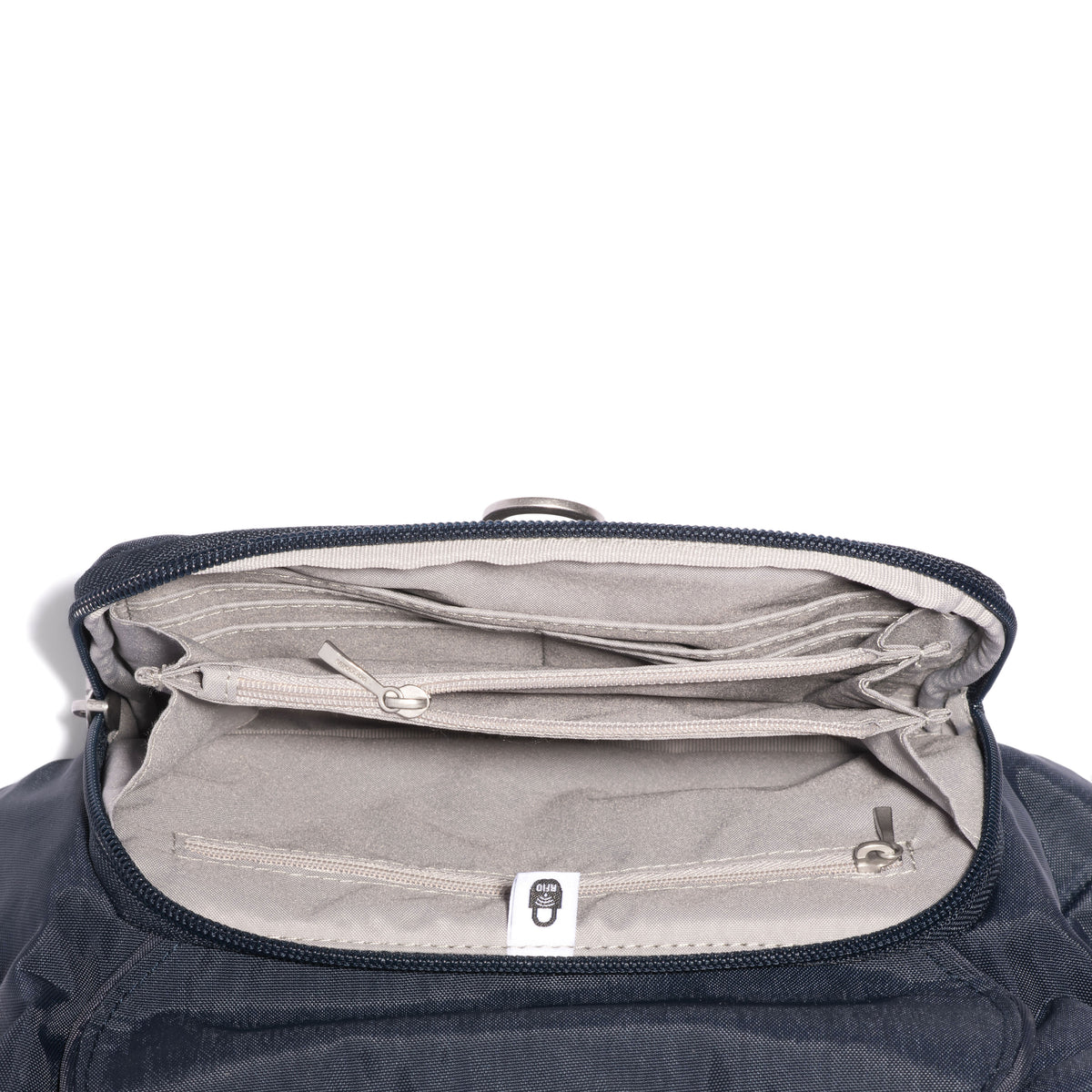 Coastal Flip Lock Half Moon Bag