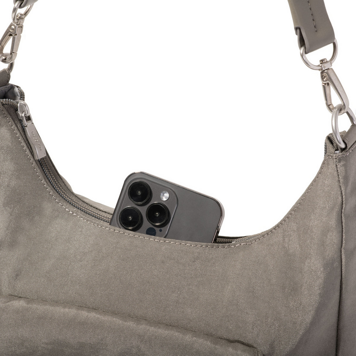 Coastal Flip Lock Half Moon Bag