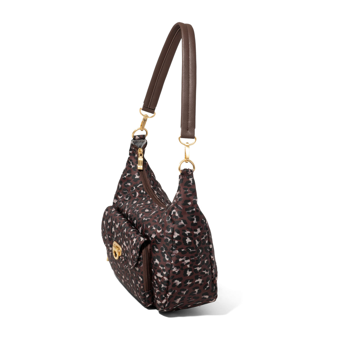 Coastal Flip Lock Half Moon Bag