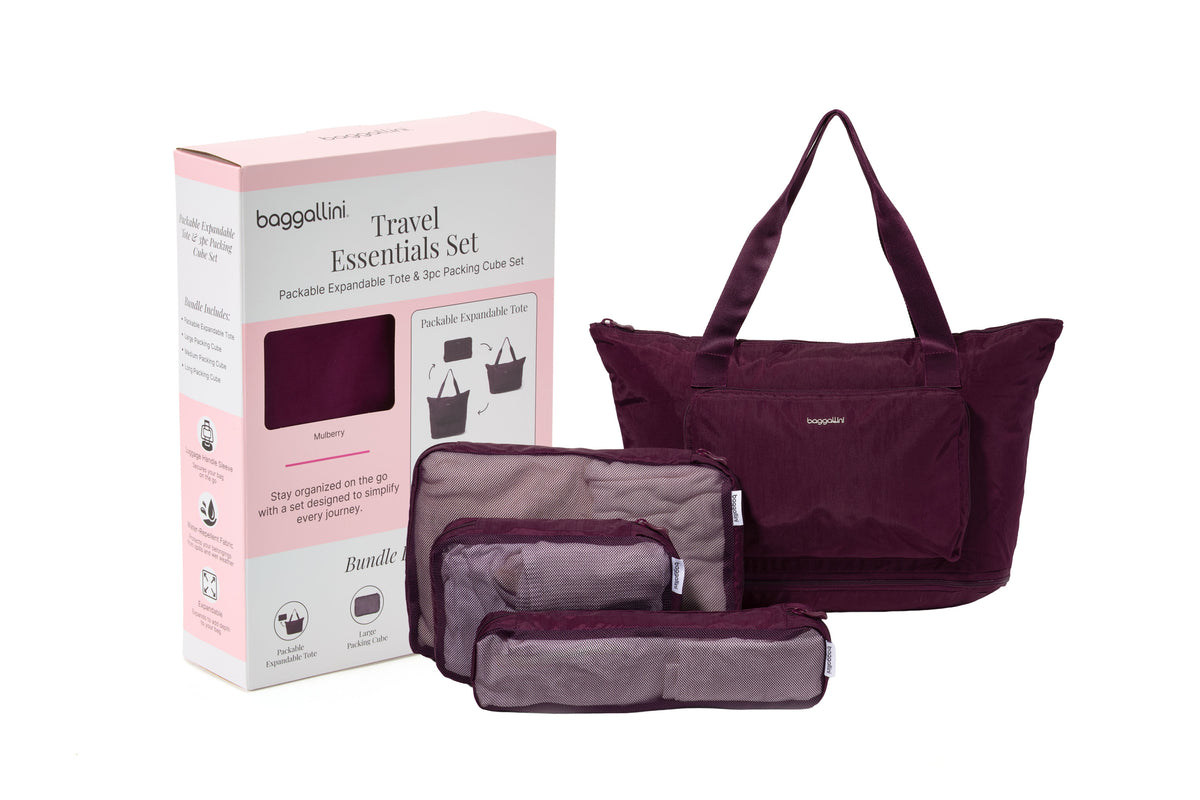 Packable Tote & Packing Cube Bundle