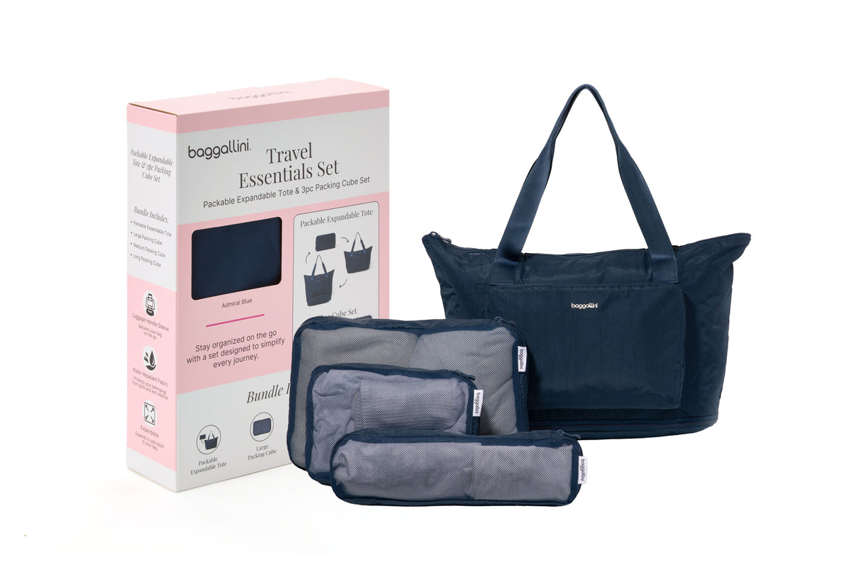 Packable Tote & Packing Cube Bundle
