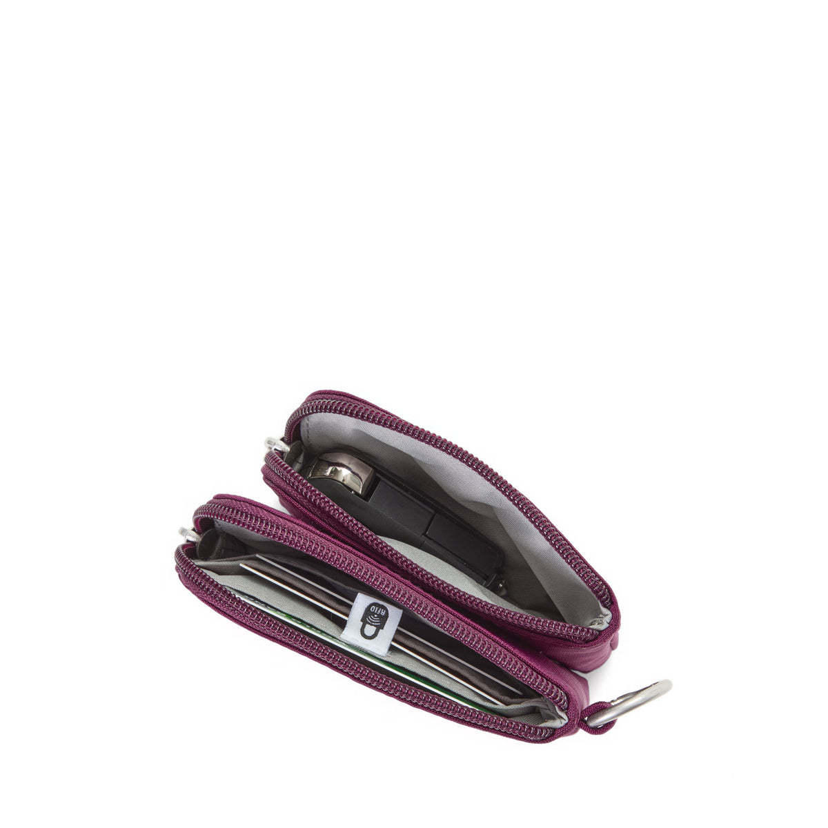 Double Zip Card Pouch